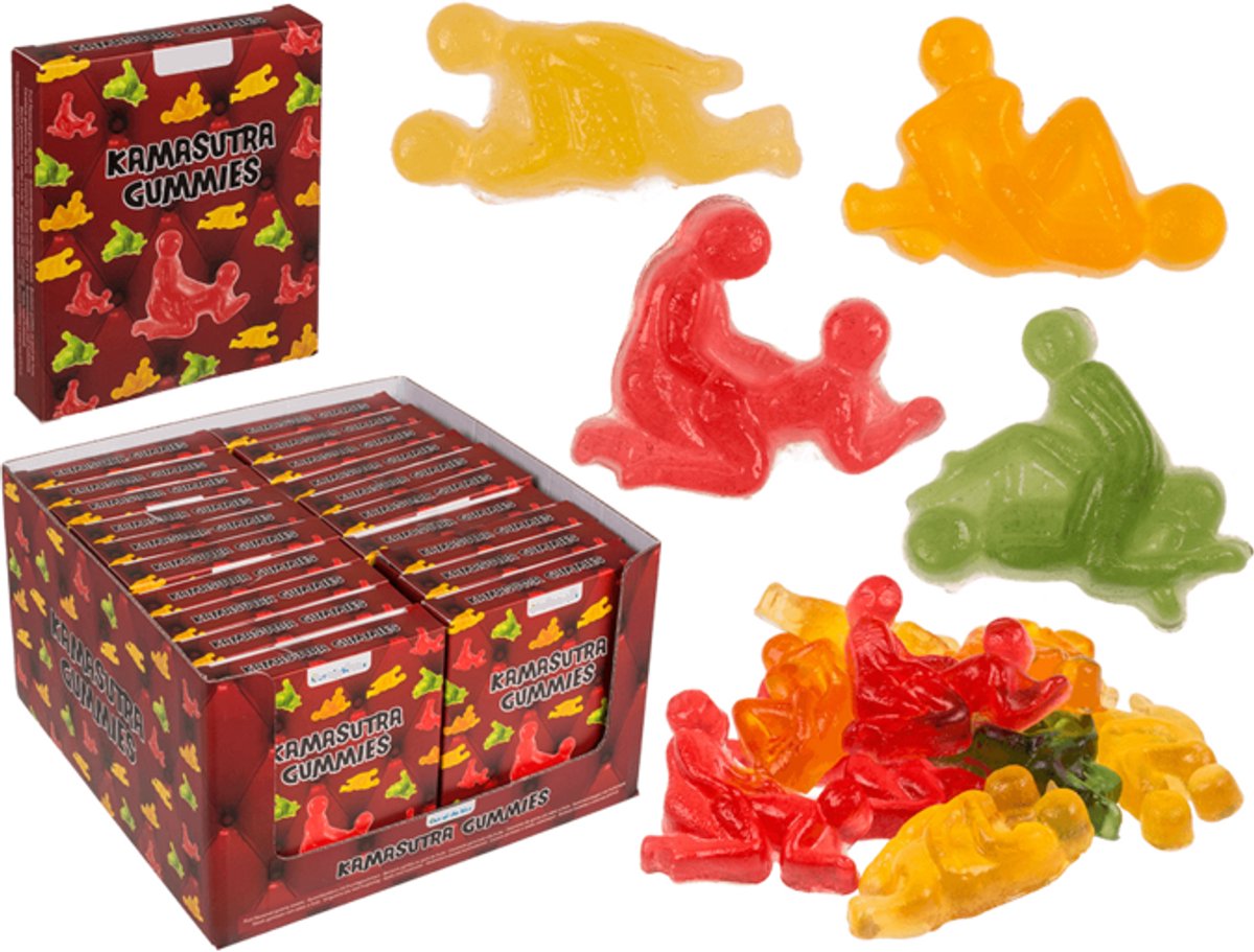 Kinky Pleasure Kamasutra gummies - erotische snoepjes met fruitige smaken - 96 gram