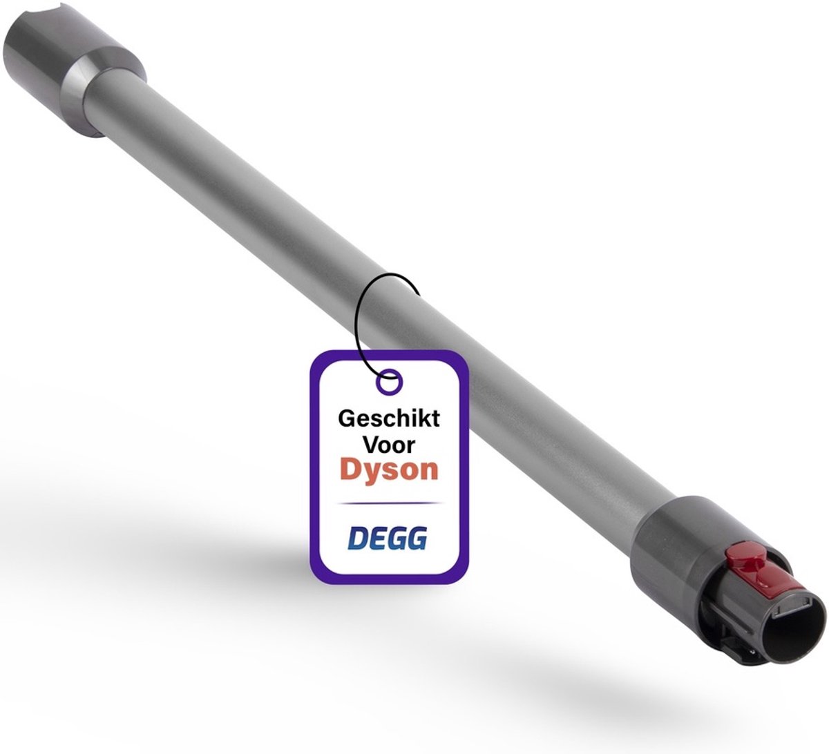 DEGG® - Telescoopbuis geschikt voor Dyson - zuigbuis, steel, stang - zilver - voor V7, V8, 10, v11 en v15 - Top Kwaliteit