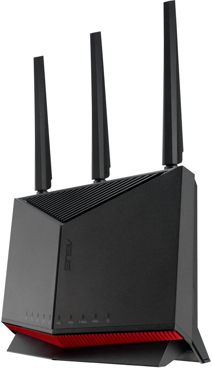 ASUS RT-BE86U draadloze router 10 Gigabit Ethernet Dual-band (2.4 GHz / 5 GHz) Zwart