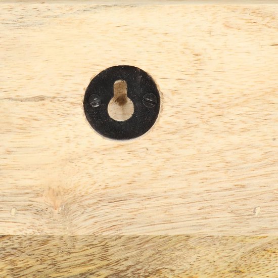 Kledingrek 80x40x190 cm massief ruw hout mango