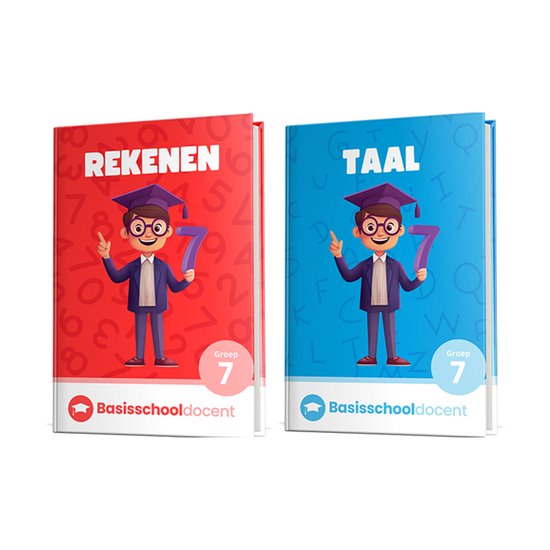 Rekenen en Taal Groep 7 Oefenbundel - Ter voorbereiding op de eindtoetsen - Woordenschat - Begrijpend Lezen - Spelling - Grammatica - Getallen en Bewerkingen - Meten en Meetkunde - Vermenigvuldigen - Breuken - Basisschooldocent.nl