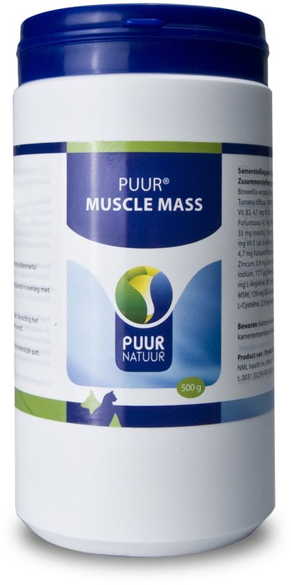 Puur Natuur Muscle Mass - Supplement - 500 g