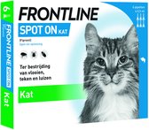 Frontline Spot-On Anti vlooienmiddel Kat - 6 pipetten