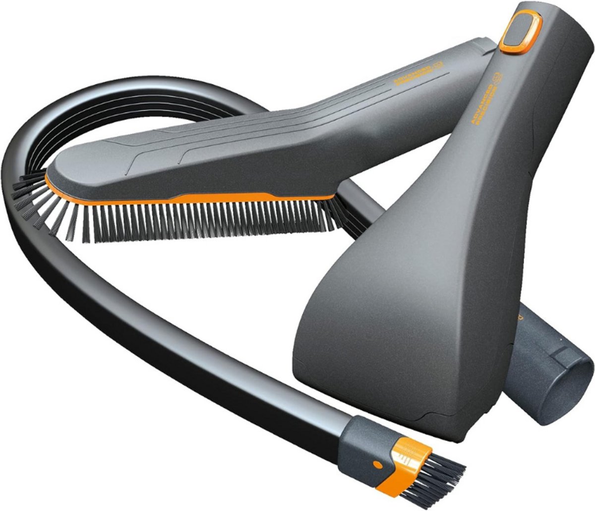 Mondstukset voor Stofzuiger 360° Home & Auto Kit Met Zachte Borstel Flexibele Kierenzuiger & Mini Turboborstel Geschikt Voor 36mm Ovale Buis Grijs/Zwart