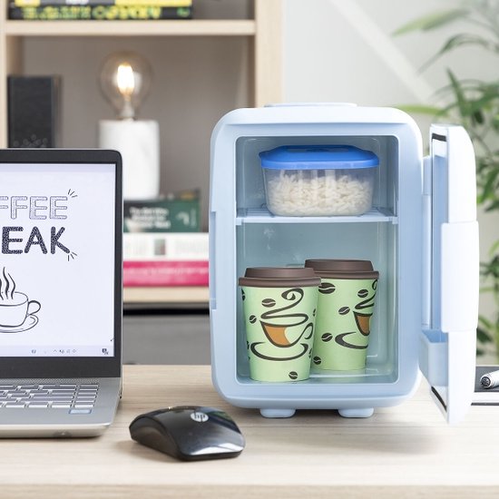 Skincare Fridge - Mini Fridge - Minibar - Make up Koelkast - Mini Koelkast - Koel- en Warmtefunctie - Draaggreep - 4 L - met Auto adapter van Merkloos — afbeelding 5