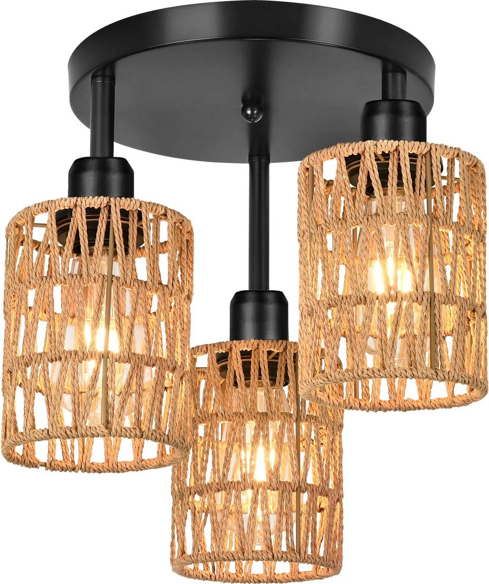 Toolight App1624-3C Plafonnière Beige 30X30X32Cm