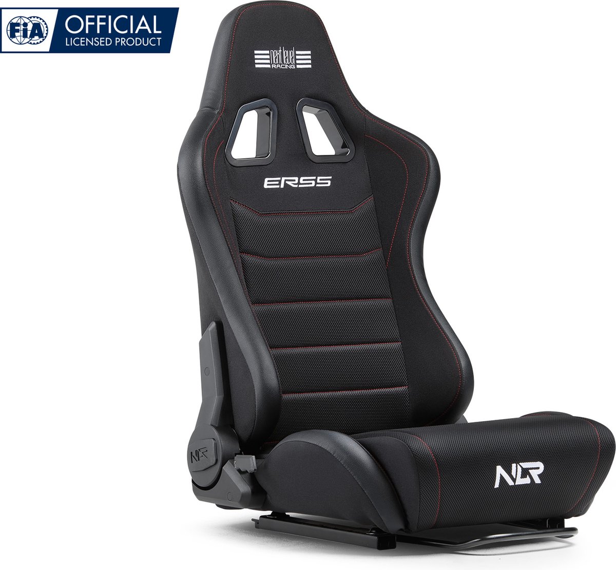 Next Level Racing - ERS5 Elite Racing Stoel - Verstelbare Rugleuning - Stof & Simaero Mesh - Zwart