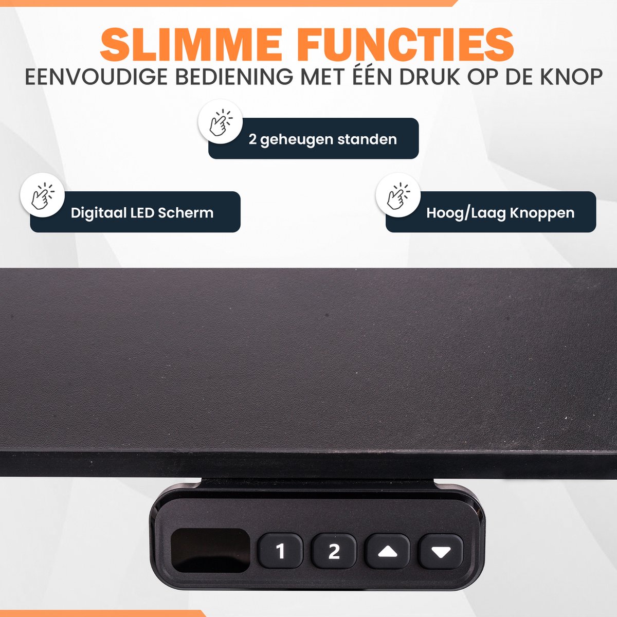 LG Elektrisch Zit-Sta Bureau 140x60cm thumbnail 2