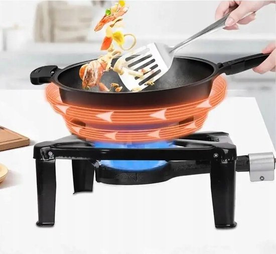 HCB Pro-line Wokbrander - hokker - 60 x 60 cm - 22 kW -RVS - Horeca