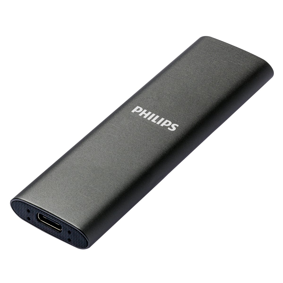 Philips externe SSD 1TB - draagbare SSD schijf - USB-C - aluminium - Space grey