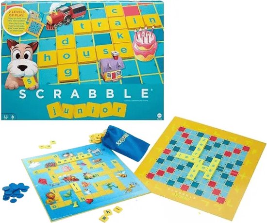 Mattel Games Scrabble Junior - Familie bordspel - Nederlandse editie