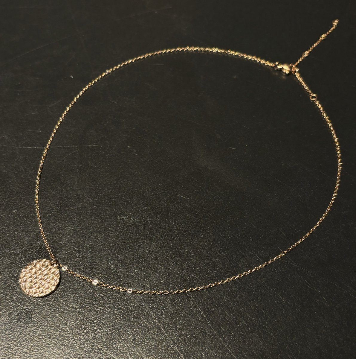 No-Fade Roségoud-Stijl Vergulde Ronde Schijf Hanger Ketting Sieraden Voor Dames En Heren