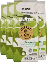 Lavazza Tierra for Planet Koffiebonen - Biologische 100% Arabica Koffie Bonen - Intensiteit 6/10 - 4 x 500 gram - NL-BIO-01