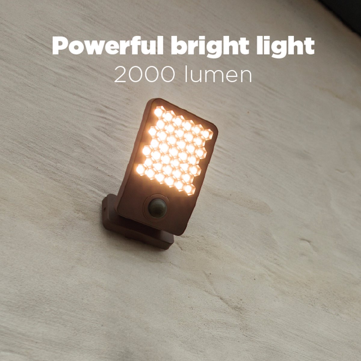 Lutec Atlantis - LED security wandlamp voor buiten - Anti-verblinding