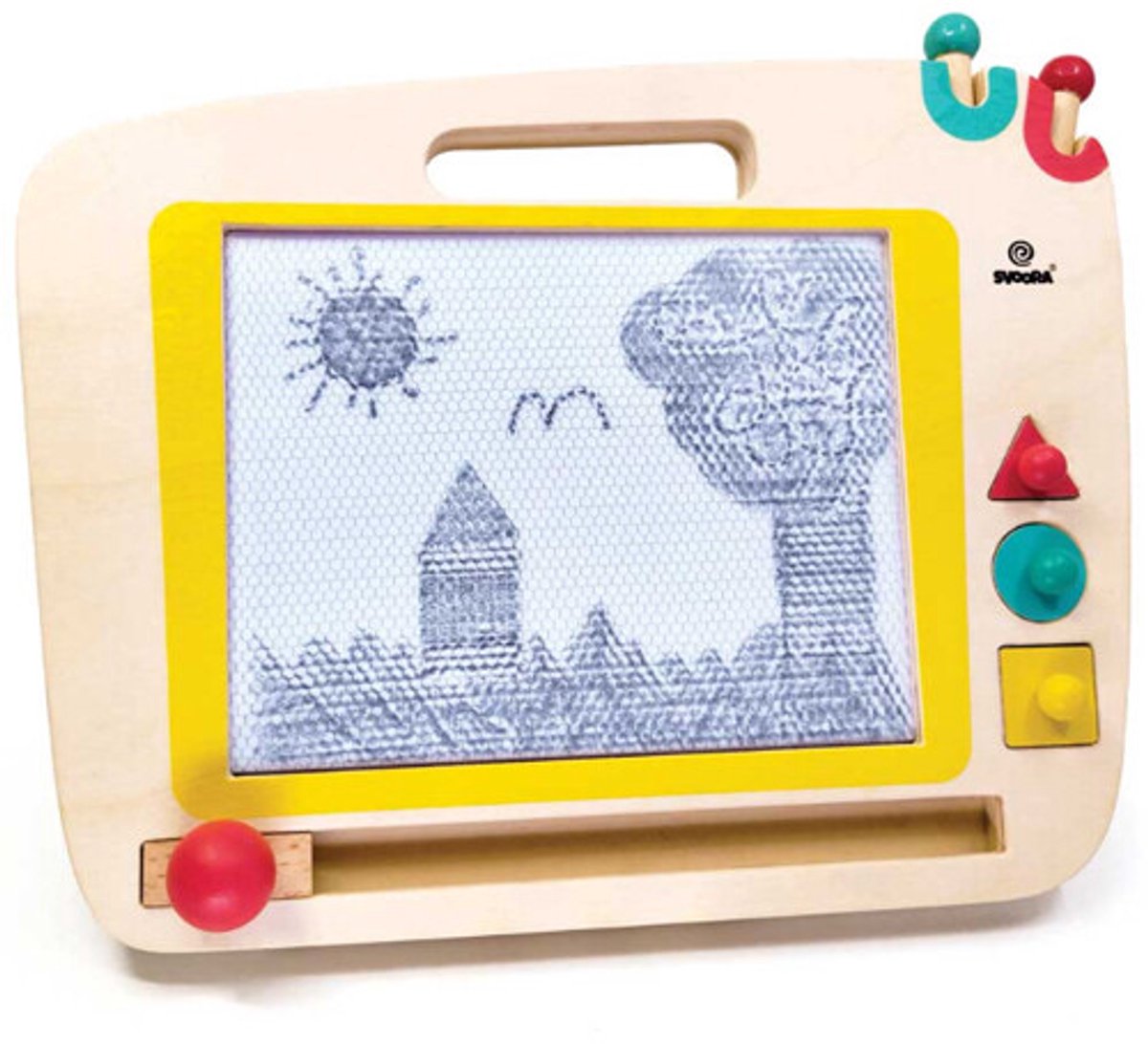 Svoora houten magnetisch tekenbord voor kinderen vanaf 3 jaar.