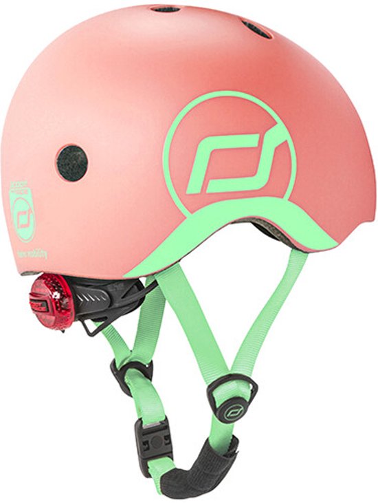 Scoot and Ride Kinderhelm XXS-S - Peach - Voor 1-4 jaar - Met LED lampje van Scoot and Ride — afbeelding 4