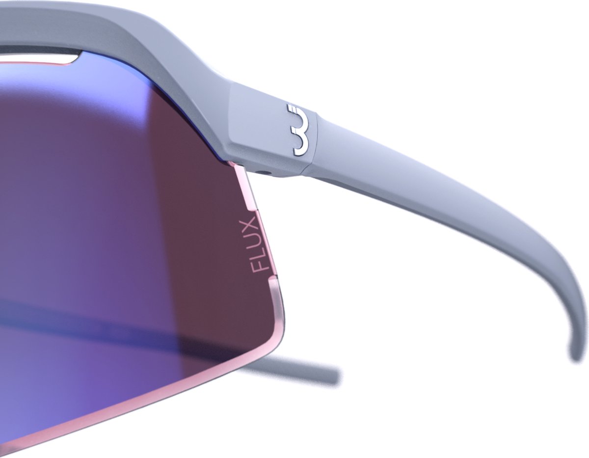 Lunettes De Cyclisme BBB Valor Flux – Verres FLUX Haute Définition – Anti-buée, Oléophobe – Cadre Bio – Verre Transparent De Rechange Inclus