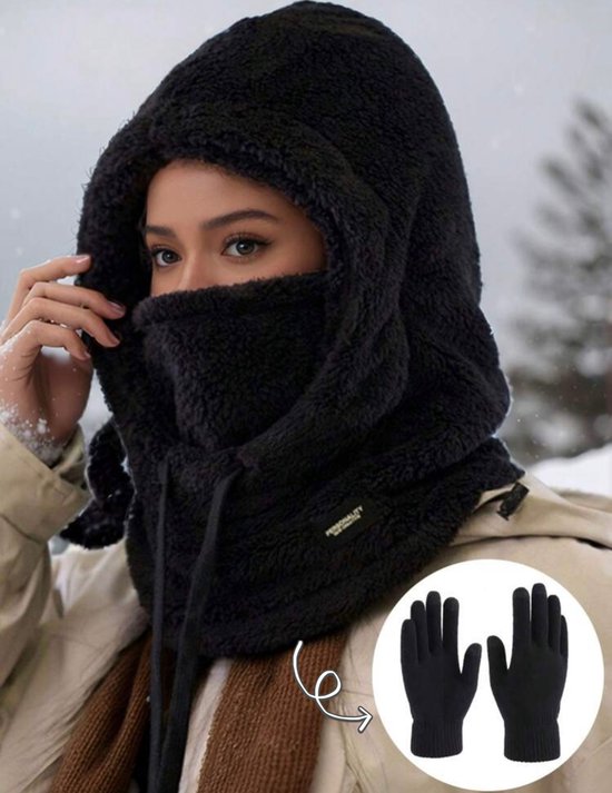 Cagoule Hiver Unisexe - Bonnet Balaclava Coupe-vent, Pour Ski, Moto, Randonnée