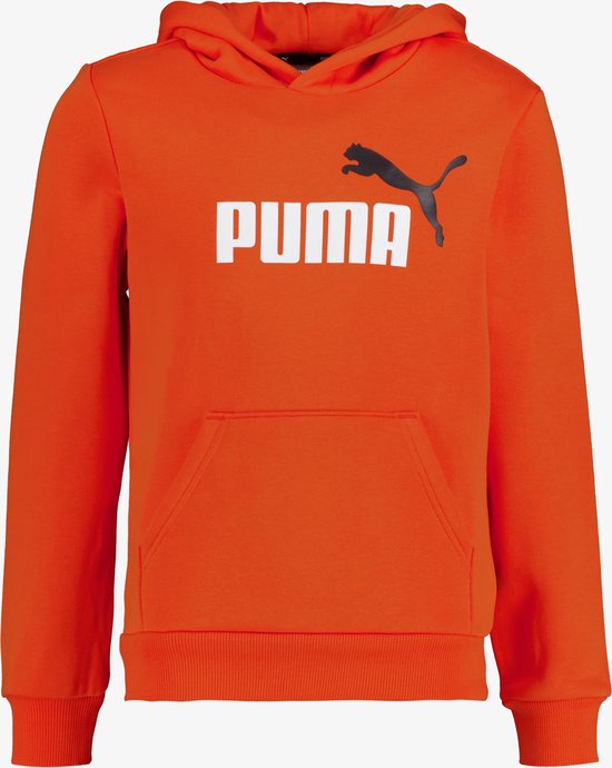 Sweat à capuche enfant Puma ESS Col 2 Big Logo rouge - Taille 128/134