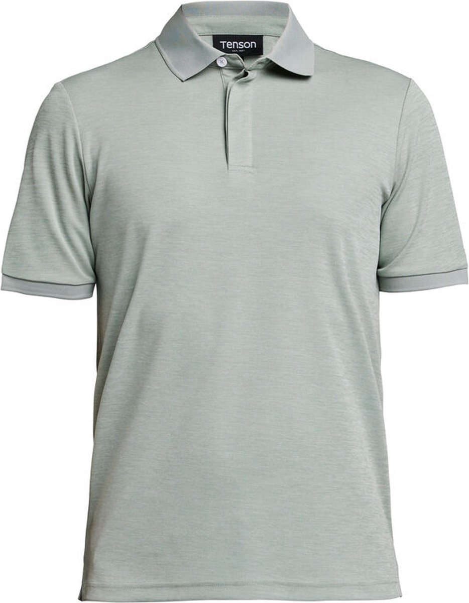 Tenson TXlite Melange Polo 465018060 - Grijsgroen - XXL