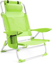 Bol.com Outtec® Strandstoel Campingstoel - tot 120 kg - Visstoel Vouwstoel Tuinstoel Lichtgewicht Ligstoel voor Tuin Balkon Strand aanbieding