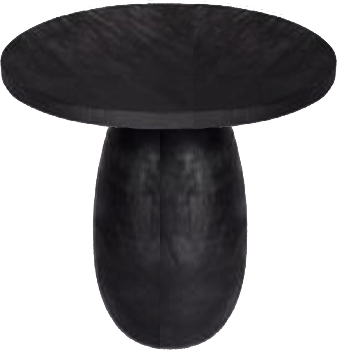 By Mooss - Bijzettafel - Zwart - 50 cm - Rond - Moderne Bijzettafel - Plantentafel - Woonkamer - Metaal