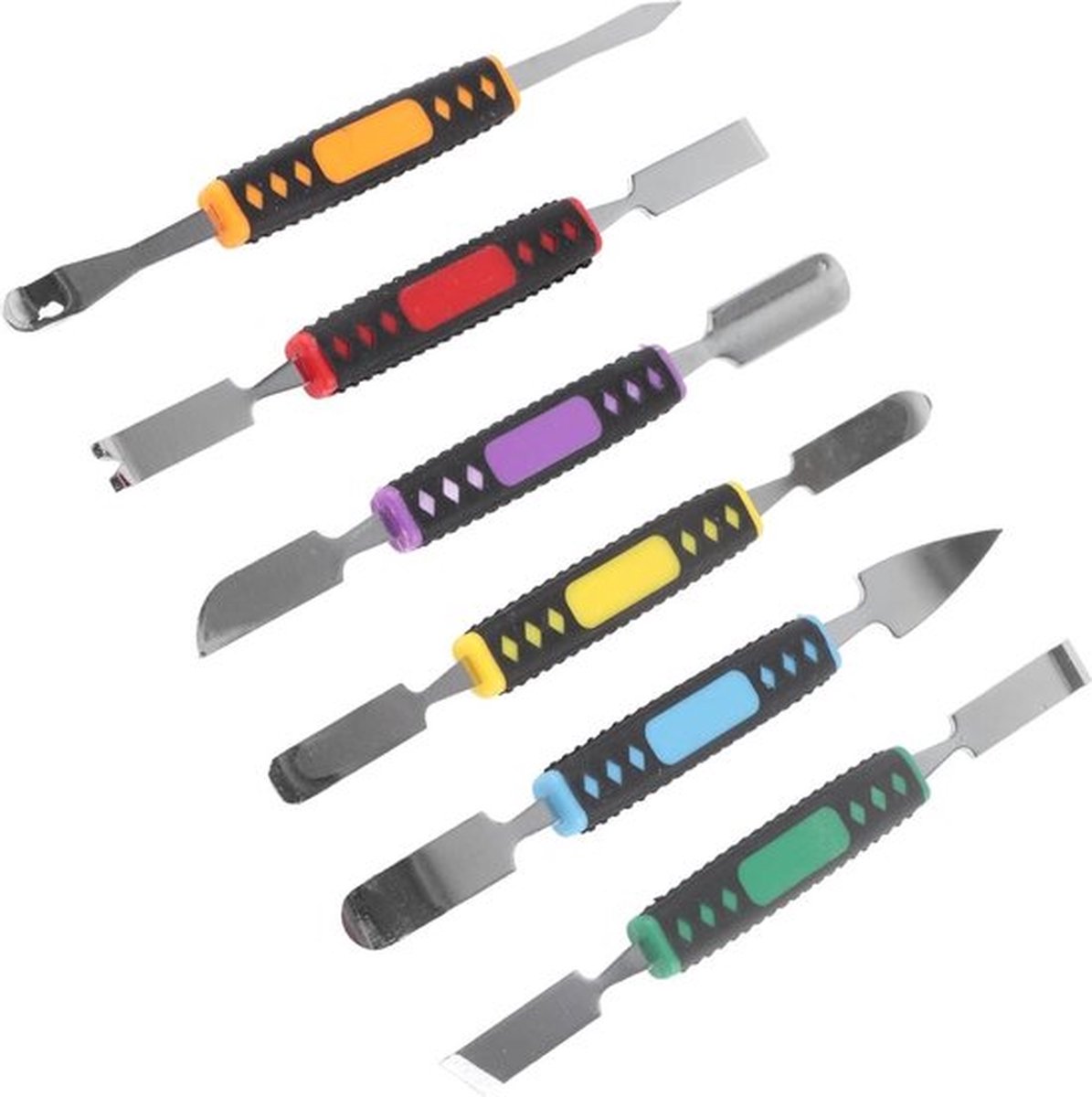 Double End Pry Tool Set - Opening Demontage Tool voor Telefoon, Laptop, Smart Horloges - Reparatie Kit met Antislip Handvat - 6 Soorten Maat voor Diverse Behoeften