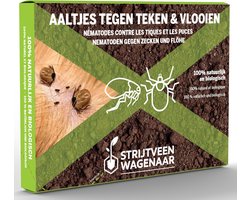 Aaltjes tegen Teken en Vlooien 50m² - Teken en Vlooien bestrijden - Steinernema Carpocapsae - Biologische bodeminsecten bestrijden - Afweermiddellen