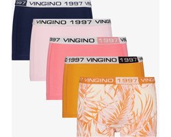 Vingino meisjes boxershorts oranje roze - Maat 158/164