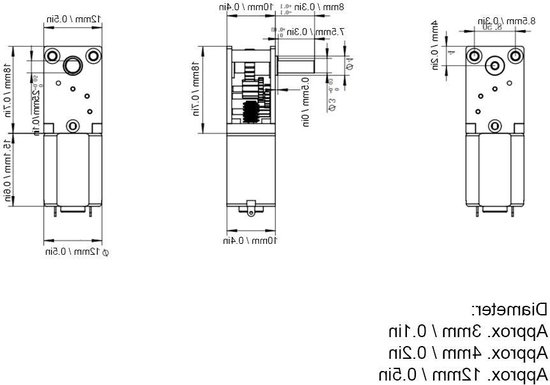 Mini-reductiemotor Worm Micro-wormwielreductieborstel DC-motoren