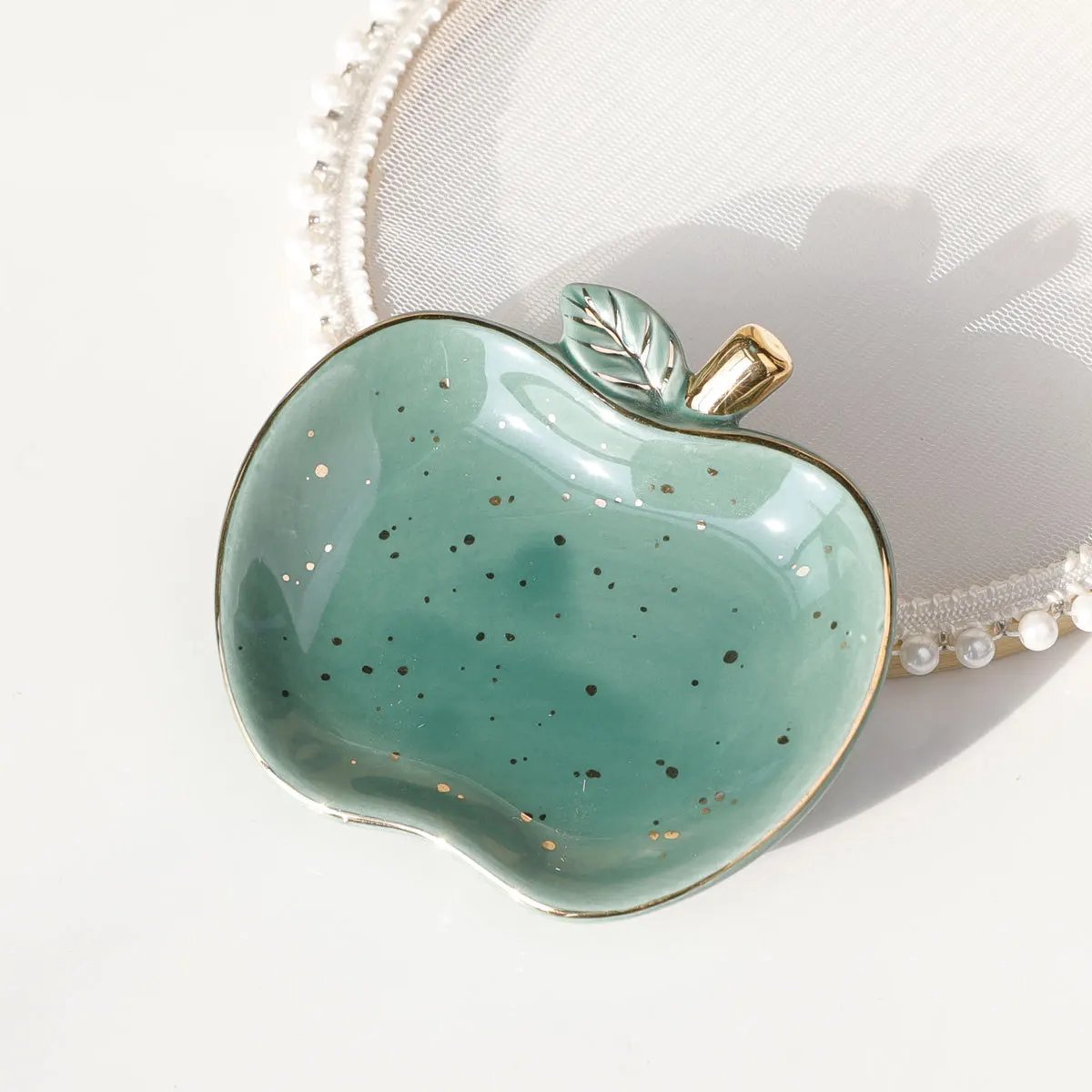 Sieraden Schaal - Decoratieve Schaal - Sieraden Houder - Apple - Groen