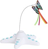 MIRO® Roterende Kattenveer - Interactief Speelgoed voor Katten & Kittens - Sensorisch Kattenspeeltje - Slimme Sensor - incl. 2 Vlinders - Zeester