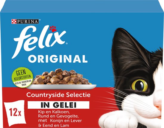 Felix Original in Gelei - Kattenvoer Natvoer - Countryside Selectie - 48 x 85 g