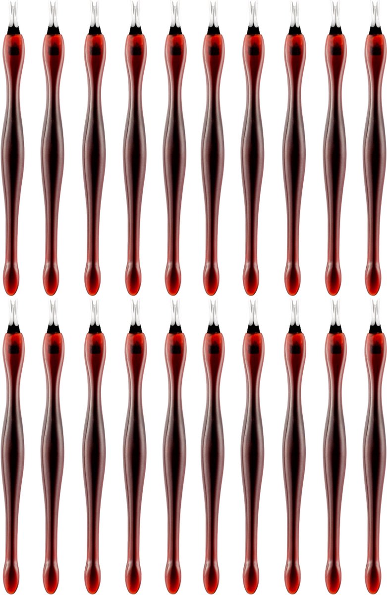 YUBBI 20 Stuks Nagelriem Verwijderaar - Nagelriem Knipper - Cuticle Cutter - Bruin