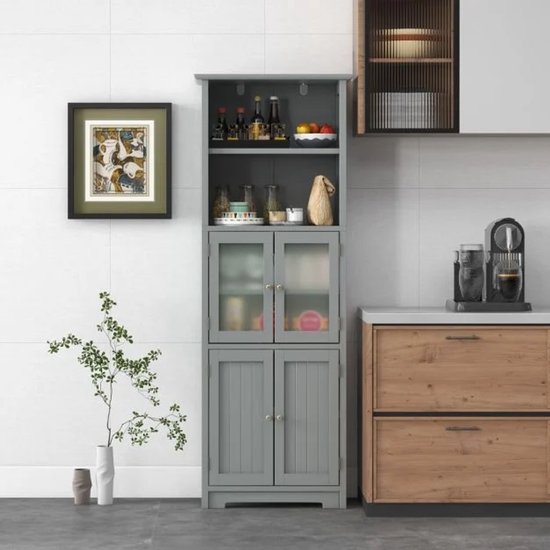 Badkamermeubel Gliss Project 160cm⎢4-lades⎢Wellington Oak⎢Onderkast me - - Online Sanitairwinkel