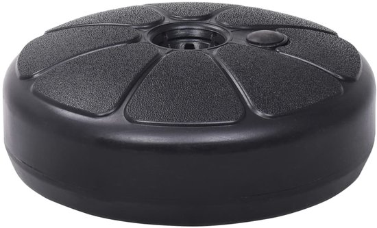 vidaXL Parasolvoet gevuld met zand/water 15 L zwart – Parasolvoet – Parasolvoeten – Parasol Voet – Parasol Voet