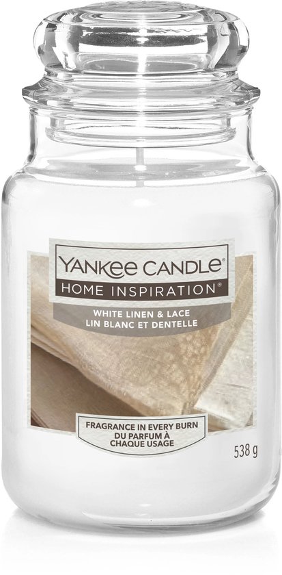 Yankee Candle - Home Inspiration White Linen & Lace Large Jar