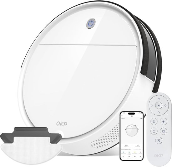 OKP K5 Robotstofzuiger, WiFi/App
