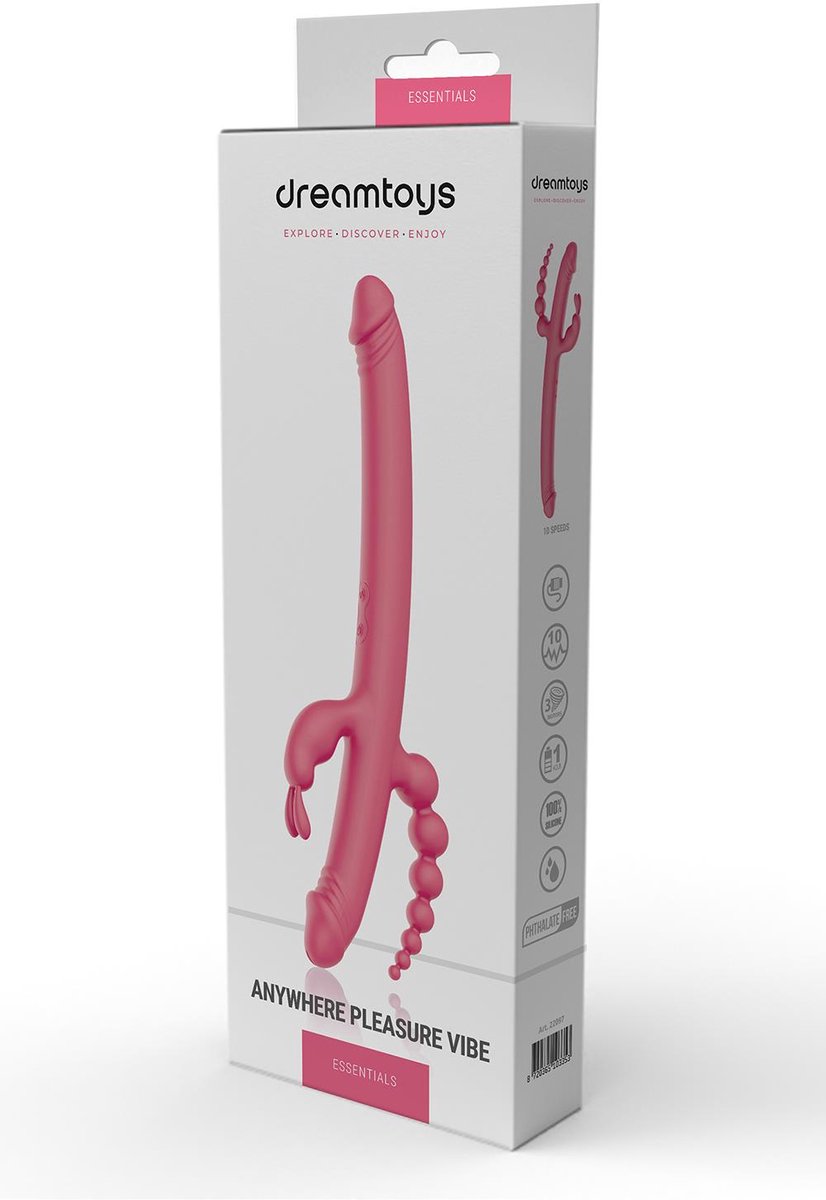 Goedkoopste Dreamtoys - Essentials - Anywhere Pleasure Vibe - 4-voudige vibrator
