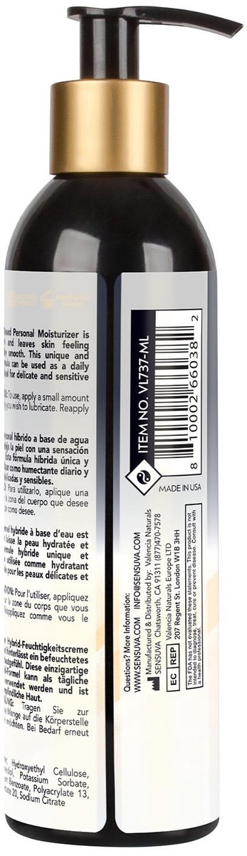 Goedkoopste Sensuva - Hybrid Glijmiddel Geurloos 240 ml