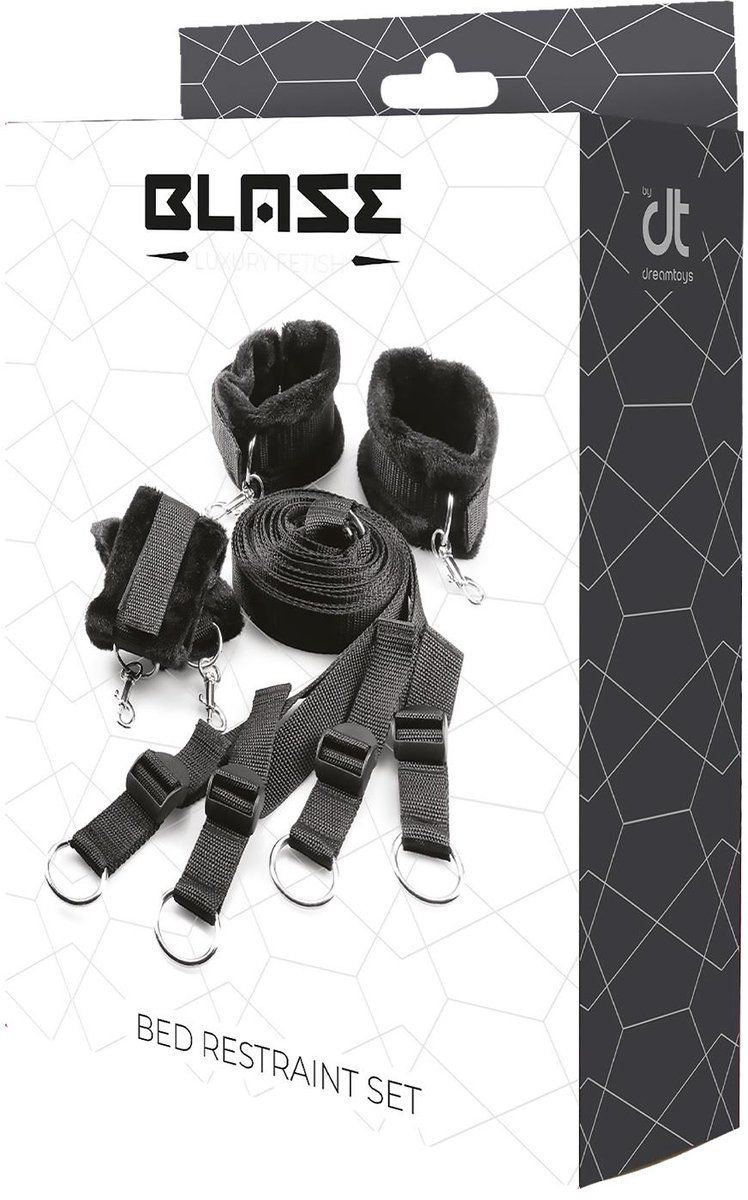 Goedkoopste Blaze bed bondage set - Zwart