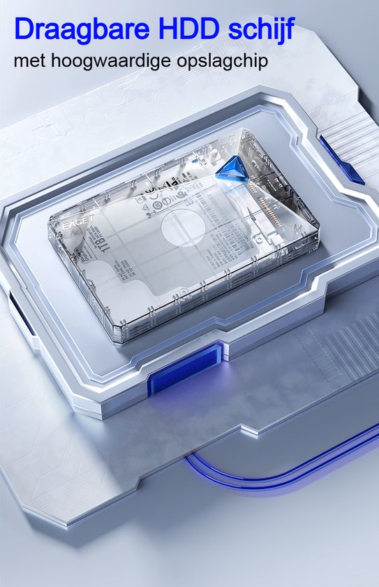 Dutch Wanted Space - Externe Harde Schijf - Harde schijf - Snelle writing speed - 1TB aan Solide State Opslag - Plug and play - Portable storage - Opslag extern pc of laptop - USB 3.2 - Harde schijf expansion van Merkloos — afbeelding 4