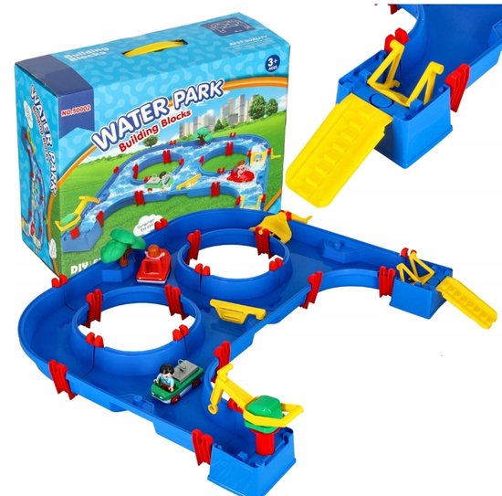 AquaPlay Mudway Stream Circuit De Jeu D'eau Et Sable Combine Avec Ecrous Bassins Curseurs Systeme D Emboitement Flexible Resistant Aux Intemperies D Exterieur Connecte A La 3415267771