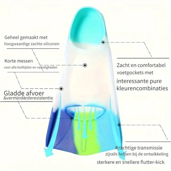 Bovista Zwemvliezen Voor Kinderen & Volwassenen - Flippers - Zwemflippers - Snorkelset - Roze/Wit - Maat S