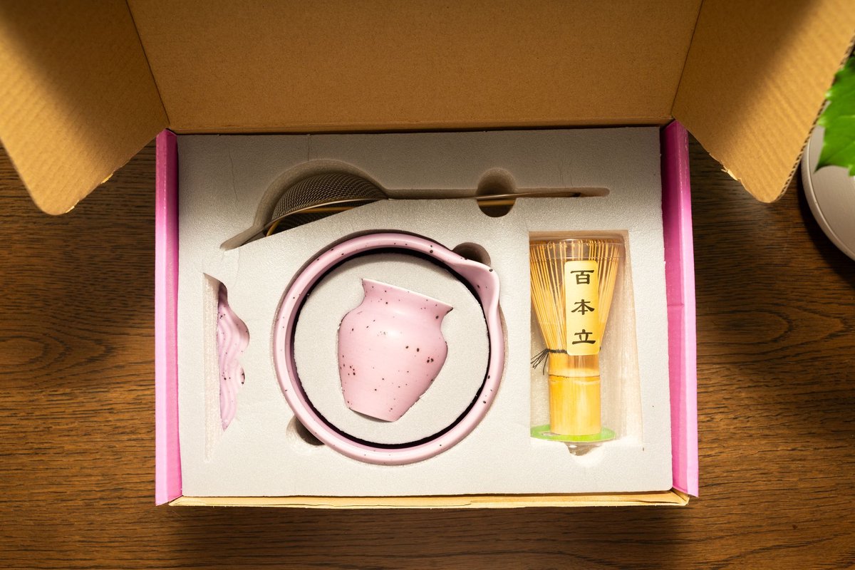 Traditionele Matcha Theeset met Bamboe Garde - 3-delige Cadeauset voor de Authentieke