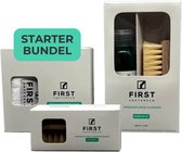 First Amsterdam Sneakercleaner set - Starter Bundel - Schoenverzorging - Sneaker reiniger - Schoenenborstel - Microvezel doek - Complete Schoenverzorging