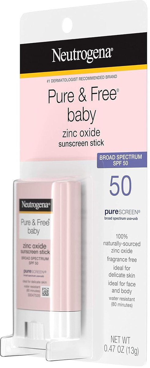 Neutrogena Zonnebrand Stick SPF 50 Waterbestendig - Baby Gezicht & Lichaam Zonnebrandcrème 13g — afbeelding 2