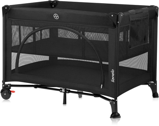 Lionelo Laura - Compact 2-in-1 Reisbedje & Box - Kinderbed - Lichtgewicht - 2 Hoogtes - Wielen met Rem - Gaas Zijpanelen & Peuter Ingang - Inclusief Draagtas & Opbergzak van LIONELO — afbeelding 2