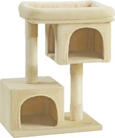 Bol.com ACAZA Krabpaal - Krabpaal voor katten - Kattenpaal - 84 cm - Beige - Kattenhuis - Krabpalen - Kattenkrabpaal aanbieding