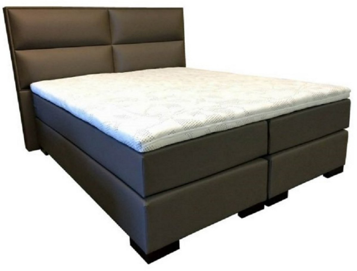 Nessa® - 180x200 Boxspring Bellona Bruin - Complete Boxspring - Inclusief Orthopedische Topper